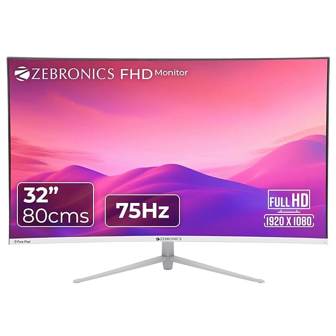 ZEBRONICS AC32FHD 32-Inch Curved Monitor