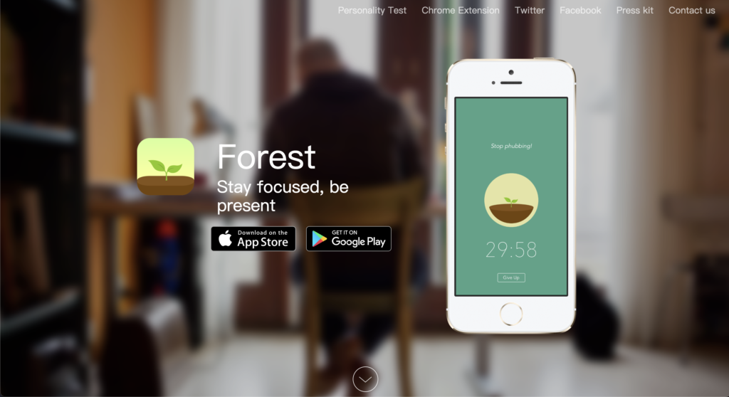 Grow trees while you focus – Forest app screenshot